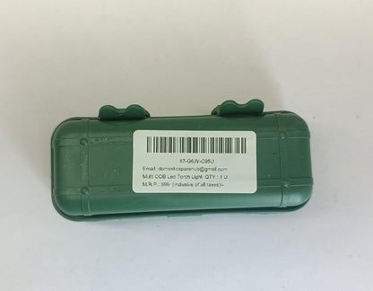 Gemstone Portable Handy Rechargeable COB LED Torch Light with Adjustable Zoom Lens, 3 Light Modes, Aluminium Body, Lithium Iron Battery, USB Charging, SOS Warning Signal Pack of 1