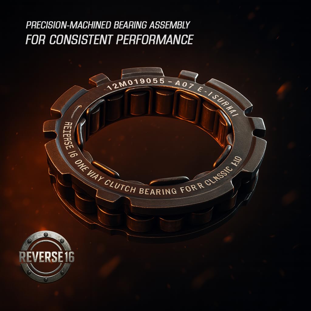 Reverse 16 One-Way Clutch Bearing Alloy Steel,Compatible with Royal Enfield Standard/Classic 350/500cc 2013 To 2020 UCE Models,M Plus 1 LH Clutch Cover Gasket Combo Pack Of 1