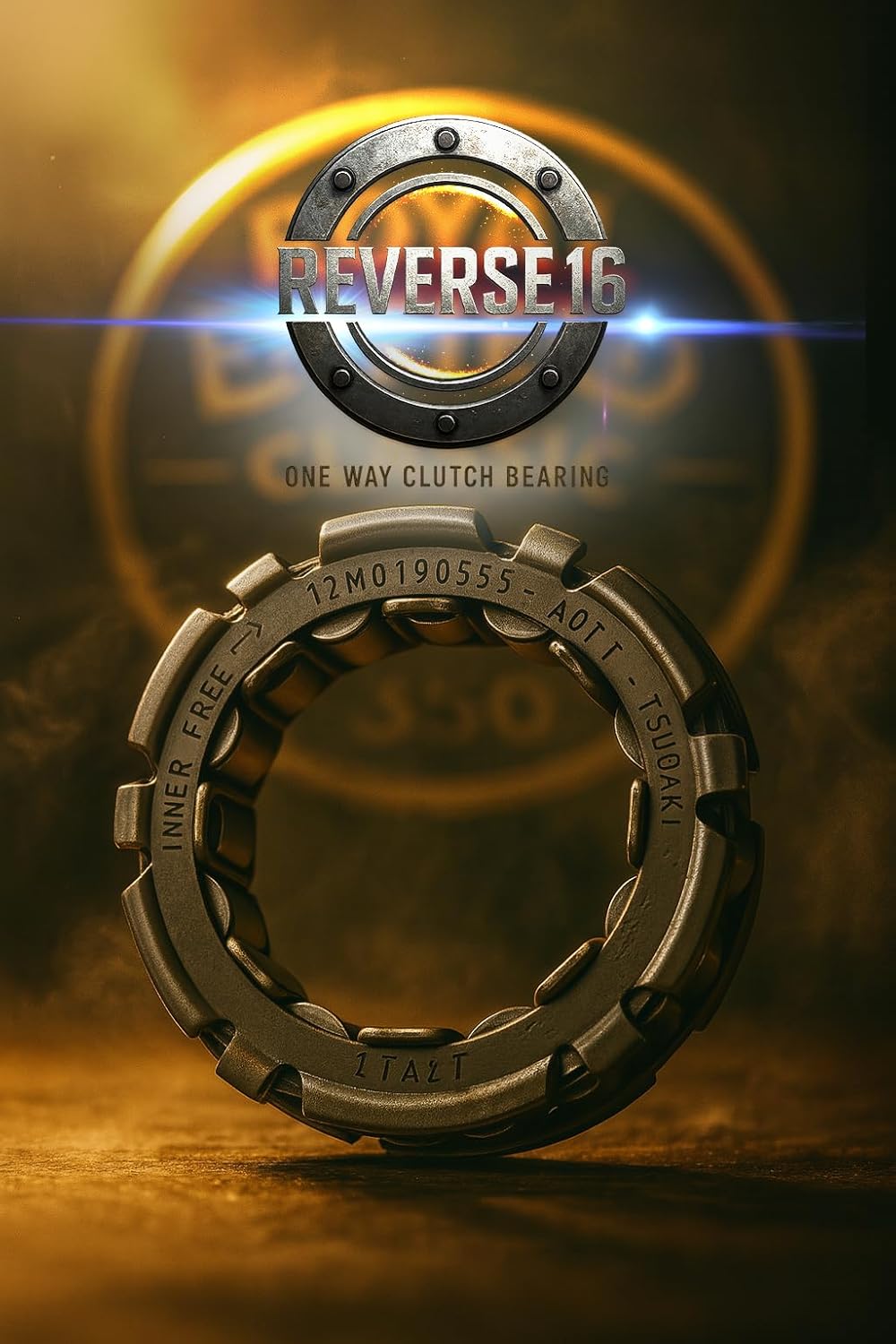 Reverse 16 One-Way Clutch Bearing Alloy Steel,Compatible with Royal Enfield Standard/Classic 350/500cc 2013 To 2020 UCE Models,M Plus 1 LH Clutch Cover Gasket Combo Pack Of 1